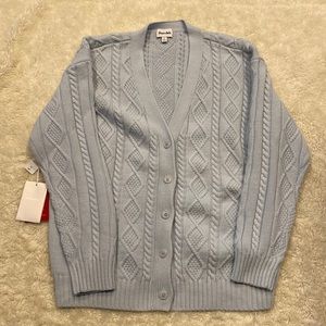 NWT Aritzia Sundeh Lamora Cardigan Fluid Blue - Sz. S